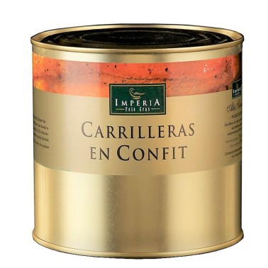 Carrilleras de cerdo en confit